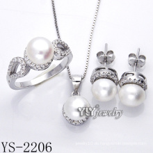 Art- und Weiseschmucksache-Perlen-Satz 925 Silber für Partei (YS-2206)